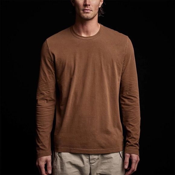 James Perse Shirts James Perse Mens Mlj335 Long Sleeve Crew Neck